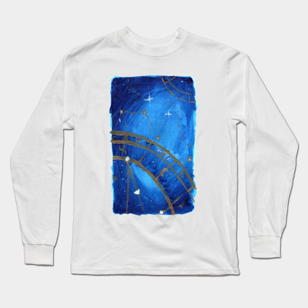 Astrology Chart Long Sleeve T-Shirt by Dbaudrillier